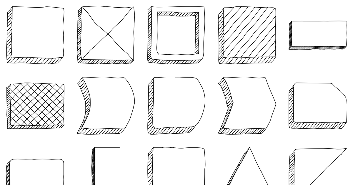 A selection of shapes from 3D Basic (Hatch)