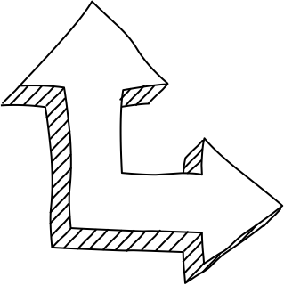 Corner Arrows from the 3D Basic (Hatch) shape library