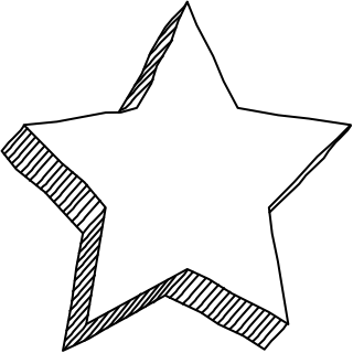 star 2 from the 3D Basic (Hatch) shape library