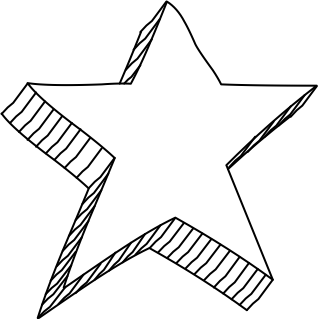 Star from the 3D Basic (Hatch) shape library