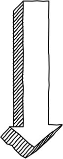 arrow down 2 from the 3D Basic (Hatch) shape library
