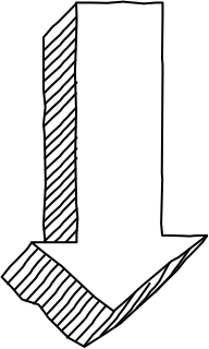 arrow down from the 3D Basic (Hatch) shape library