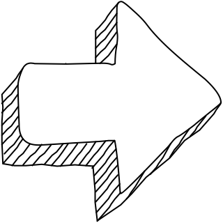 Arrow from the 3D Basic (Hatch) shape library