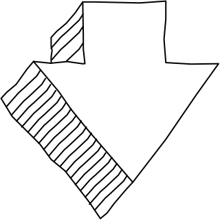 arrow down 3 from the 3D Basic (Hatch) shape library