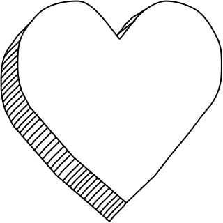 heart from the 3D Basic (Hatch) shape library