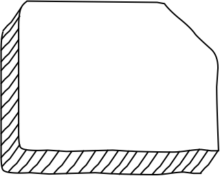 Rectangle With Chip Missing from the 3D Basic (Hatch) shape library