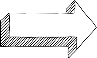 arrow right from the 3D Basic (Hatch) shape library