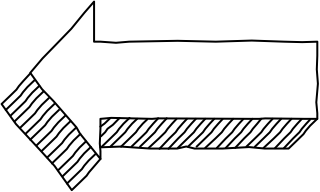 arrow left from the 3D Basic (Hatch) shape library