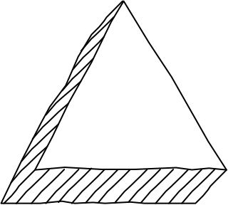 triangle up from the 3D Basic (Hatch) shape library