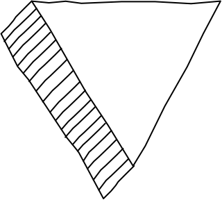 triangle down from the 3D Basic (Hatch) shape library