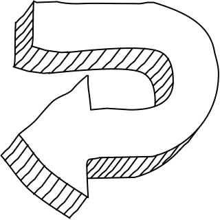 Return Arrow from the 3D Basic (Hatch) shape library