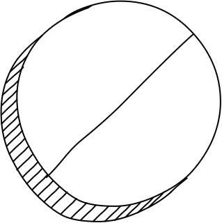 Circle With Diagonal Bar from the 3D Basic (Hatch) shape library