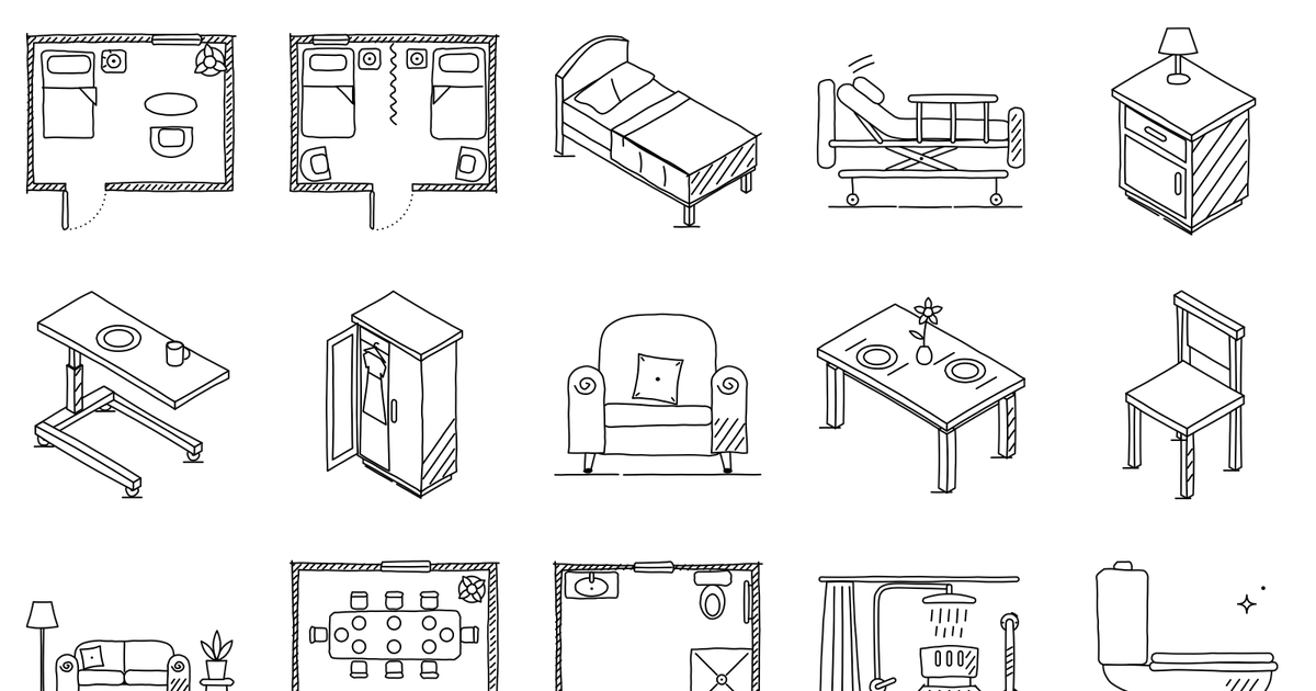 A selection of shapes from Aged Care 2