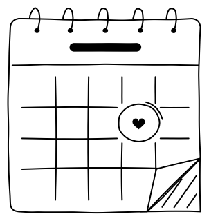 Appointment calendar from the Aged Care 2 shape library