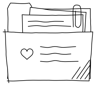 Care plan folder from the Aged Care 2 shape library