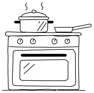 Kitchen from the Aged Care 2 shape library