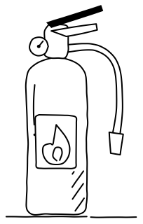 Fire extinguisher from the Aged Care 2 shape library