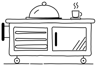 Meal service from the Aged Care 2 shape library