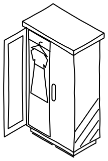 Wardrobe from the Aged Care 2 shape library