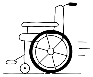 Wheelchair from the Aged Care 2 shape library