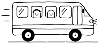 Outing bus from the Aged Care 2 shape library
