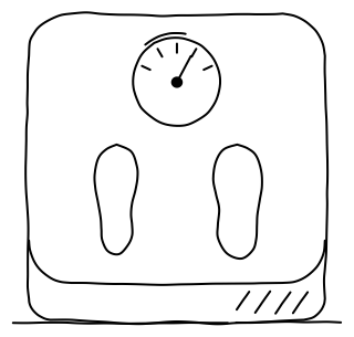 Weighing scale from the Aged Care 2 shape library