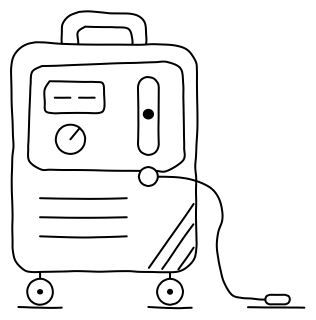 Oxygen concentrator from the Aged Care 2 shape library