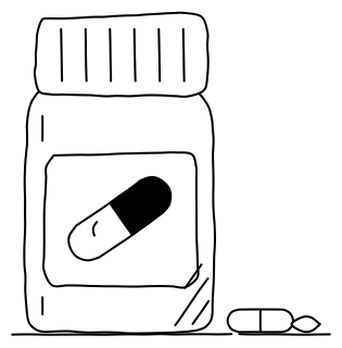Pill bottle from the Aged Care 2 shape library
