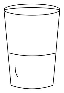 Drinking glass from the aged-care shape library
