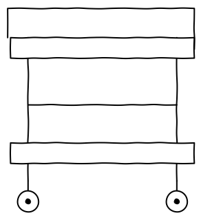 Treatment trolley from the aged-care shape library