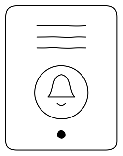 Call panel from the aged-care shape library
