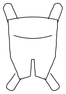 Transfer sling from the aged-care shape library