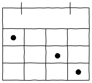 Staff roster from the aged-care shape library