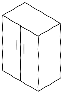 Wardrobe from the aged-care shape library