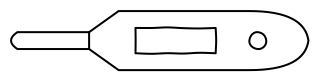 Thermometer from the aged-care shape library