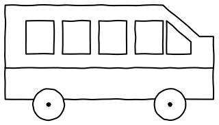 Outing bus from the aged-care shape library