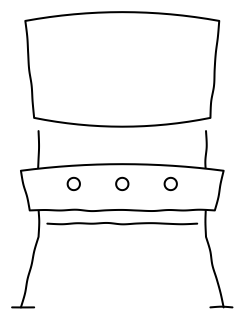Shower chair from the aged-care shape library