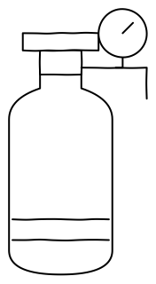 Oxygen cylinder from the aged-care shape library