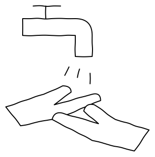 Handwashing from the aged-care shape library