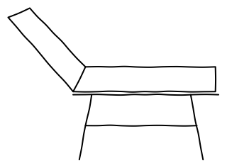Examination couch from the aged-care shape library