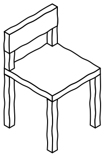 Dining Chair from the aged-care shape library