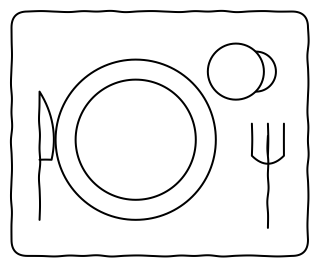 Meal tray from the aged-care shape library