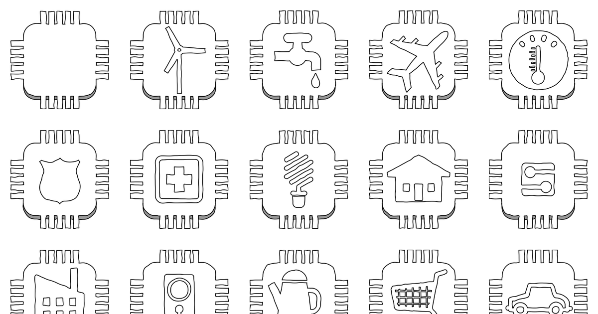 A selection of shapes from AWS IoT