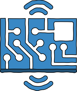 AWS IoT hardware board from the AWS IoT shape library