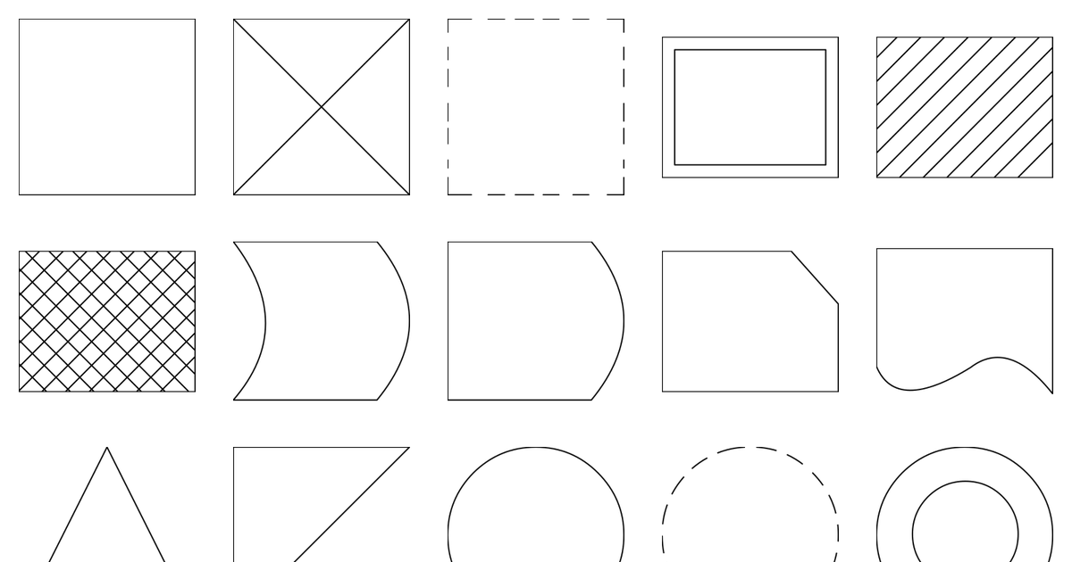A selection of shapes from Basic (Clean)