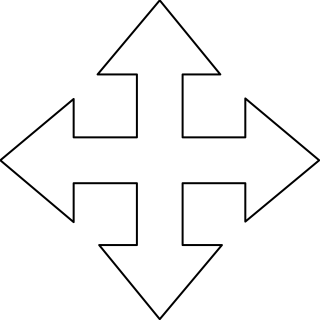 Arrow Cross from the Basic (Clean) shape library