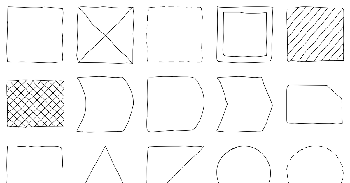 A selection of shapes from Basic