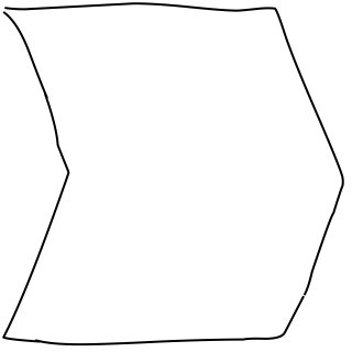 Rectangle With Two Angled Sides from the Basic shape library