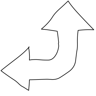 Corner Arrows Rounded from the Basic shape library