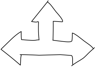 Three Arrow Juncture from the Basic shape library